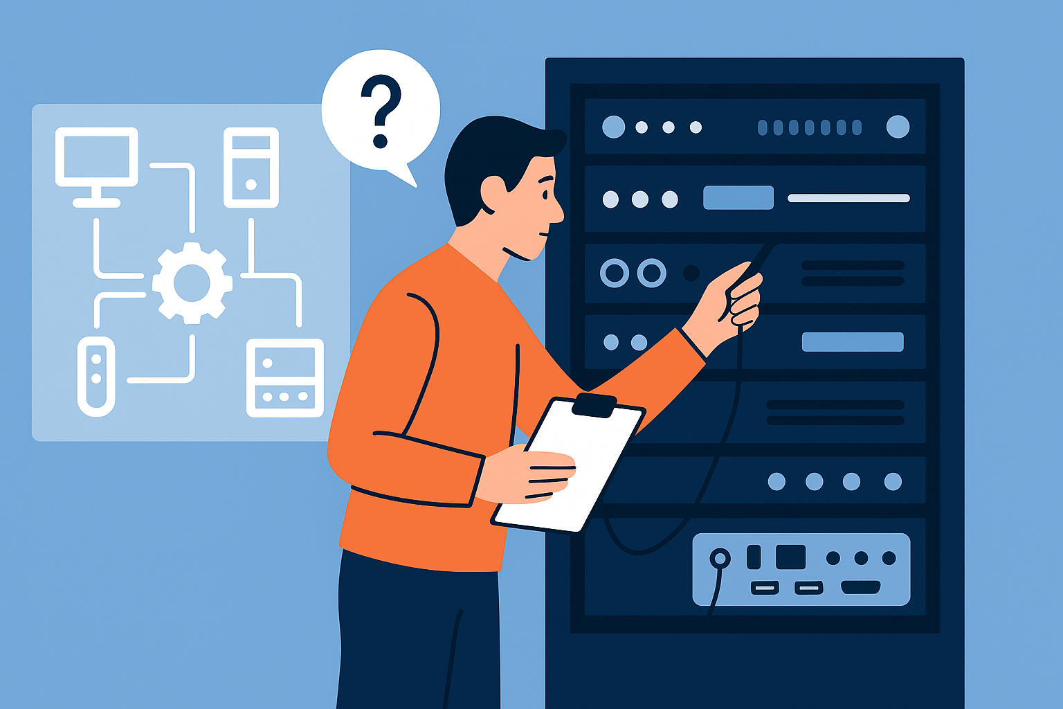 AV-tekniker felsöker